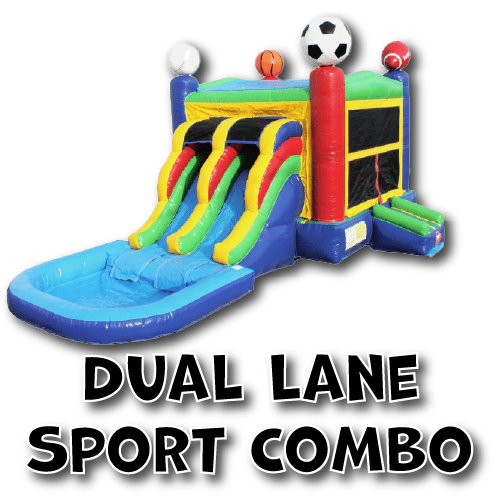 Dual Lane Sport Combo Wet dry inflatable