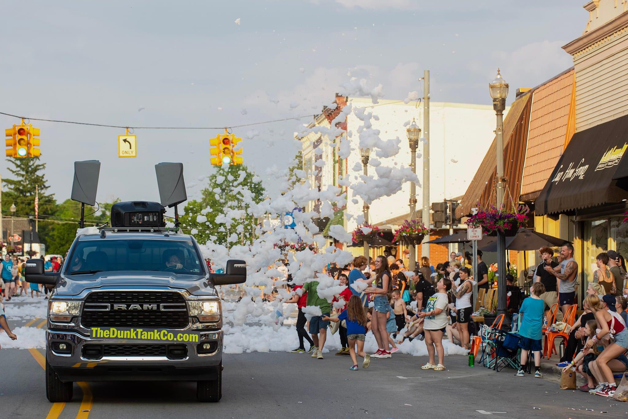 Foam Party Float downtown Flushing Foam Party Float downtown Flushing